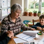 assistant familial accompagnant un enfant placé, illustration de la réforme du cumul emploi-retraite 2027