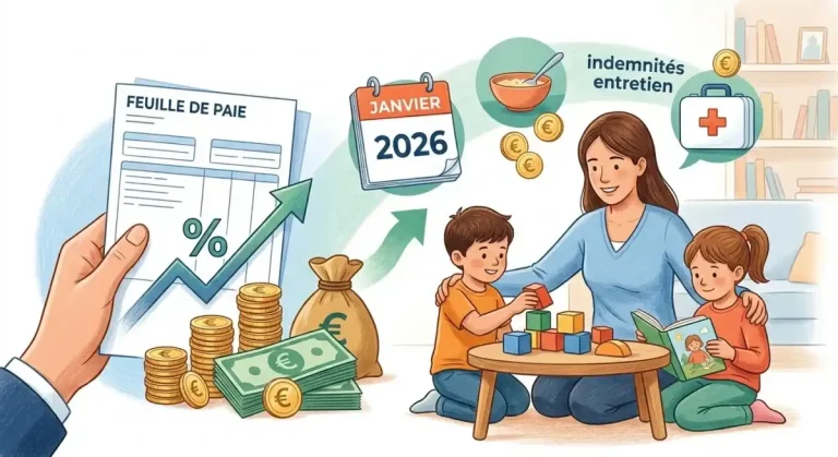 Hausse des salaires des AssFam en janvier 26