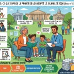 Infographie détaillée détaillant les changements apportés par le projet de loi relatif à la protection des enfants adopté le 21 juillet 2026 par l'Assemblée nationale