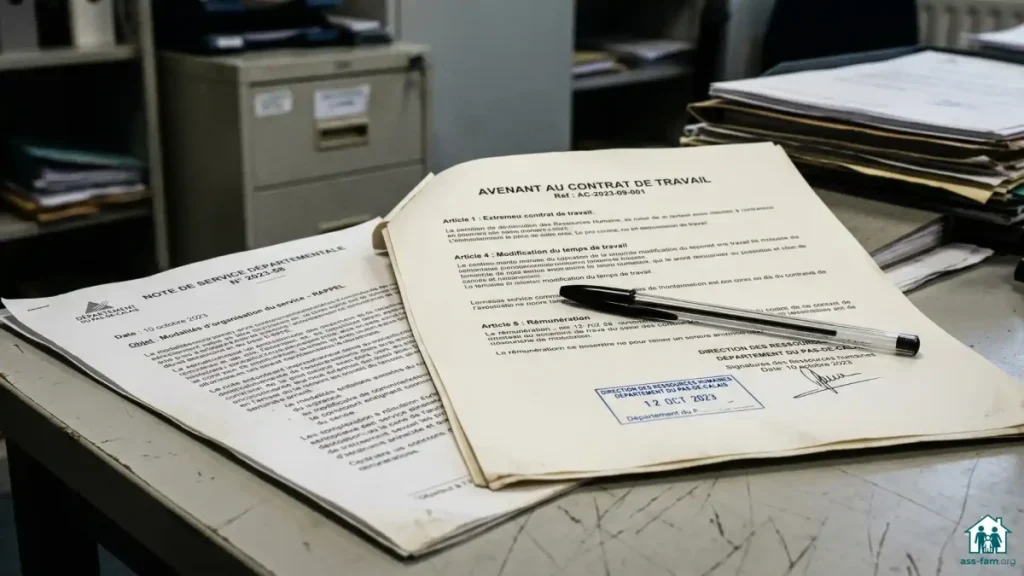 Avenant contrat de travail